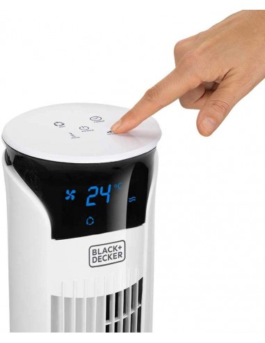 Ventilatore a Torre da 81 cm Oscillante, con Telecomando Black+Decker mod: Bxeft48E Black&Decker - 3