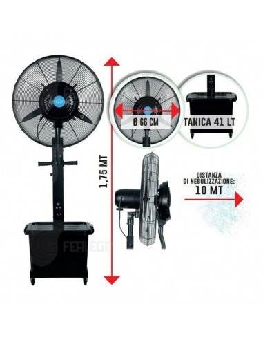 Ventilatore Con Nebulizzatore Ionizzatore DCG Mod. Magnum Ve1950  - 2