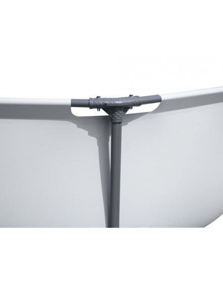 Piscina Rotonda 305x76 cm Con Telaio e Pompa BestWay Mod. Steel Pro MAX 56408 grigio chiaro BESTWAY - 3