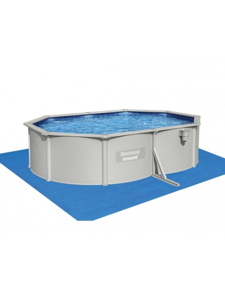 Piscina Ovale 500X360X120H Con Telaio e Pompa BestWay Mod. Hydrium 56586 grigio BESTWAY - 6