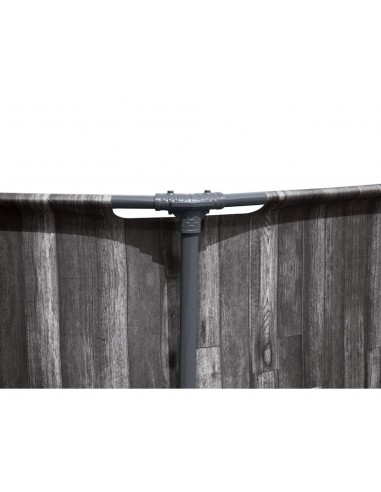 Piscina Rotonda 366x100 cm Con Telaio e Pompa BestWay Mod. Steel Pro MAX 5614X Legno Scuro BESTWAY - 5