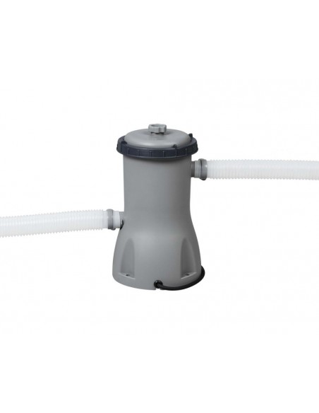 Piscina Rettangolare 488X244X122H Con Telaio e Pompa BestWay Mod. Power Steel 56996 Grigio Scuro BESTWAY - 5