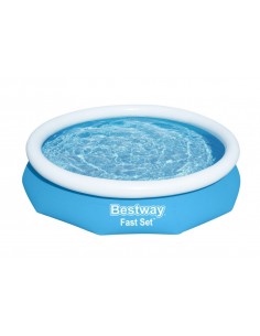 Piscina Gonfiabile Senza Pompa Di Filtraggio 305X66H Cm BestWay Mod. Fast Set 57456Azzurro BESTWAY - 1 2