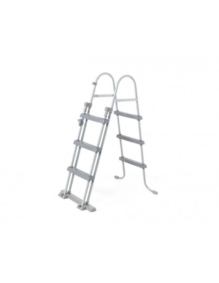 Piscina Rotonda 457X107H Con Telaio e Pompa BestWay Mod. Steel Pro MAX 56488 Grigio Chiaro BESTWAY - 5