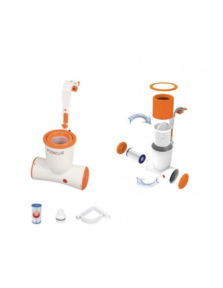 Pompa Filtraggio e Skimmer Aspirafoglie e Detriti BestWay Mod. Flowclear Skimatic 58469 BESTWAY - 4