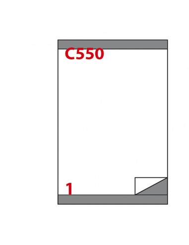 Etichetta Adesiva C/550 Bianca 100Fg A4 210X280Mm (1Et/Fg) Markin - 210C550