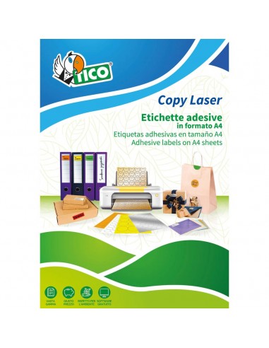 Etichette Copy Laser Prem.Tico indirizzi A4 Las/Ink/Fot C/margini 105x72 mm - LP4W-10572 (conf.100)