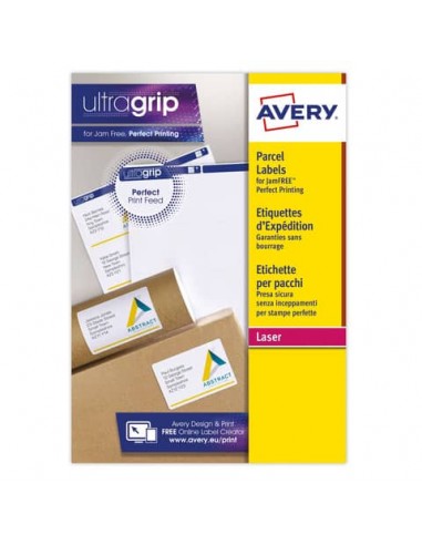 Etichette bianche per pacchi Ultragrip™ Avery - laser - 99,1x139 mm - et/ff 4 - L7169-15 (conf.15)