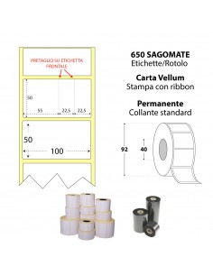 Rotolo da 650 etichette...