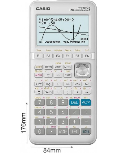 Calcolatrice grafica CASIO bianco display 216x384 pixel - FX-9860GIII-S-ET Casio - 3