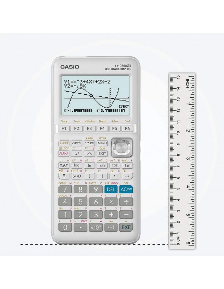 Calcolatrice grafica CASIO bianco display 216x384 pixel - FX-9860GIII-S-ET Casio - 4