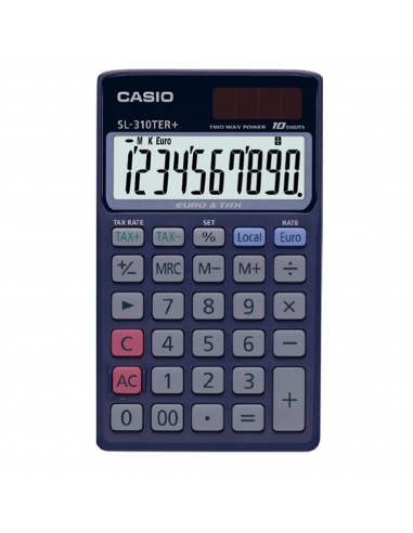 Calcolatrice scientifica CASIO tascabile 10 cifre - solare e batteria Blu Scuro - SL-310TER+-WA-EP Casio - 1
