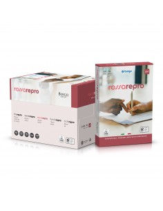 Carta Repro Rossa Burgo - A4 - 80 g/mq - 104 µm - 8133 (conf.5) 2