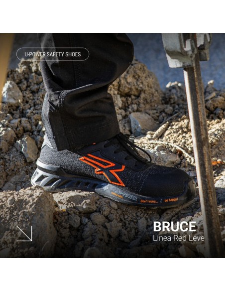 U-Power Red Leve Bruce Scarpe Antinfortunistiche S1P SRC ESD N.43 U-Power - 2