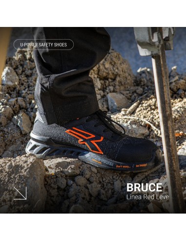 U-Power Red Leve Bruce Scarpe Antinfortunistiche S1P SRC ESD N.44 U-Power - 2