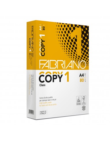 Carta per fotocopie A4 Fabriano COPY 1 80 g/m²- 42021297 - Conf. da 5 risme Fabriano - 2