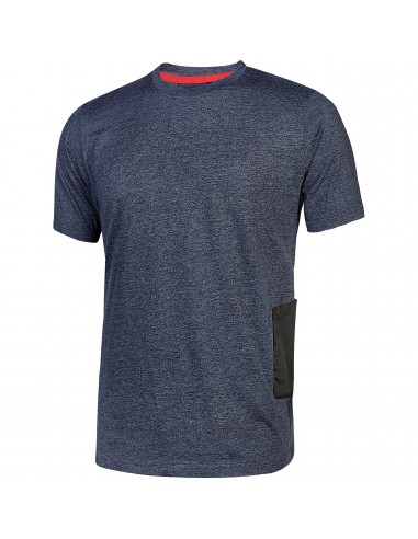 T-Shirt Da Lavoro U-Power Enjoy Road Blue In Cotone Jersey E Viscosa Tg.M U-Power - 1