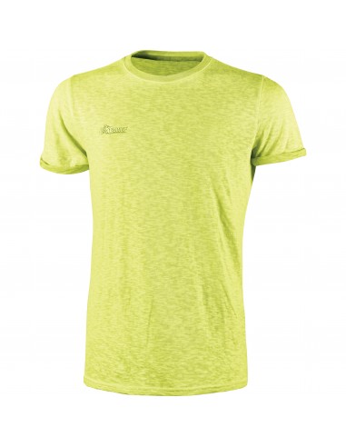 T-Shirt Da Lavoro U-Power Enjoy Giallo Fluo In Cotone Fiammato Tg.L U-Power - 1