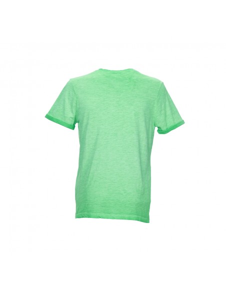 T-Shirt Da Lavoro U-Power Enjoy Verde Fluo In Cotone Fiammato Tg.L U-Power - 4