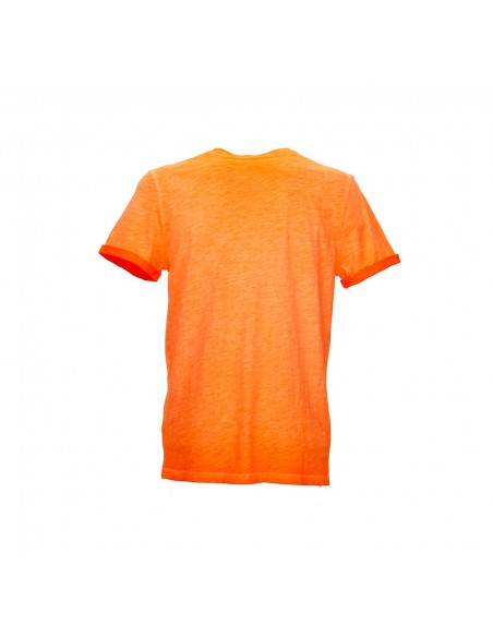 T-Shirt Da Lavoro U-Power Enjoy Arancione Fluo In Cotone Fiammato Tg.L U-Power - 4