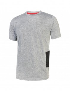 T-Shirt Da Lavoro U-Power Enjoy Road Grigio In Cotone Jersey E Viscosa Tg.M U-Power - 1