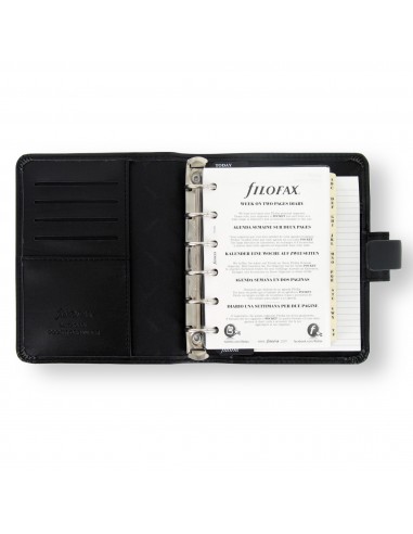 Organiser Metropol Pocket - similpelle - nero - 14,6 x 11,5 x 3,5cm - Filofax Filofax - 3