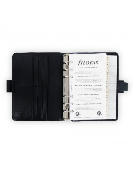Organiser Metropol Personal - similpelle - nero - 18,8 x 13,5 x 3,8mm - Filofax Filofax - 3