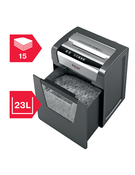 Rexel Distruggidocumenti Momentum X415 - Taglio Frammenti - Livello Sicurezza P4 - 23L - 2104576EU Rexel - 4