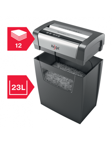 Rexel Distruggidocumenti Momentum X312 - Taglio Frammenti - Livello Sicurezza P3 - 23L - 2104572EU Rexel - 2
