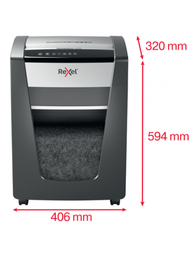 Rexel Distruggidocumenti Momentum X420 - Taglio Frammenti - Livello Sicurezza P4 - 30L - 2104578EU Rexel - 3