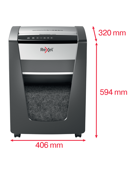 Rexel Distruggidocumenti Momentum X420 - Taglio Frammenti - Livello Sicurezza P4 - 30L - 2104578EU Rexel - 3