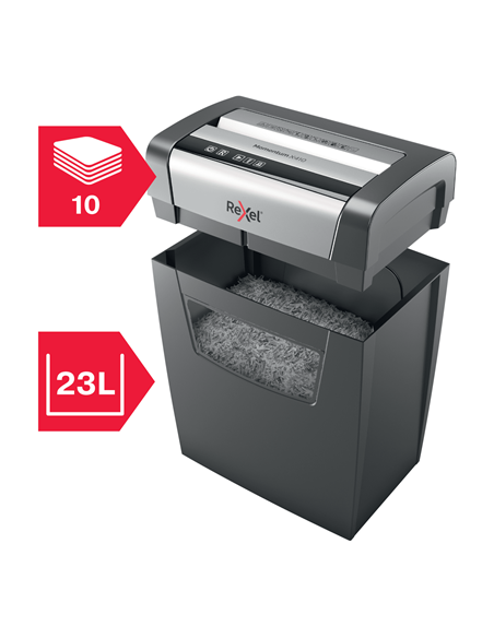 Rexel Distruggidocumenti Momentum X410 - Taglio Frammenti - Livello Sicurezza P4 - 23L - 2104571EU Rexel - 2