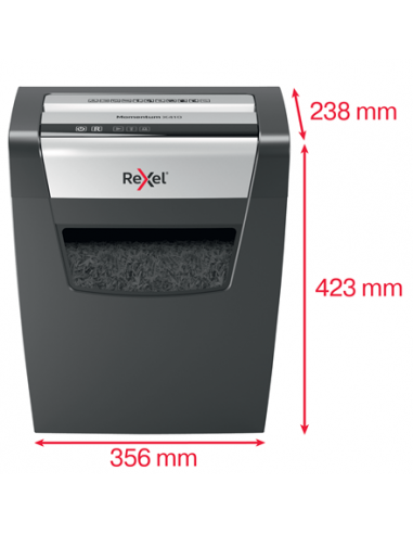Rexel Distruggidocumenti Momentum X410 - Taglio Frammenti - Livello Sicurezza P4 - 23L - 2104571EU Rexel - 3