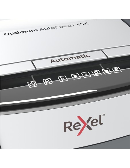 Rexel Distruggidocumenti Automatico Optimum AutoFeed 45X - Taglio Frammenti - Livello Sicurezza P4 - 20L - 2020045XEU Rexel - 4
