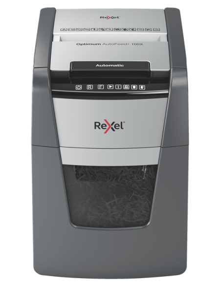 Rexel Distruggidocumenti Automatico Optimum AutoFeed+ 100X - Taglio Frammenti - Livello Sicurezza P4 - 34L - 2020100XEU Rexel - 