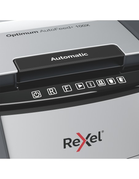 Rexel Distruggidocumenti Automatico Optimum AutoFeed+ 100X - Taglio Frammenti - Livello Sicurezza P4 - 34L - 2020100XEU Rexel - 