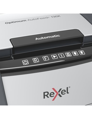 Rexel Distruggidocumenti Automatico Optimum AutoFeed+ 130X - Taglio Frammenti - Livello Sicurezza P4 - 44L - 2020130XEU Rexel - 