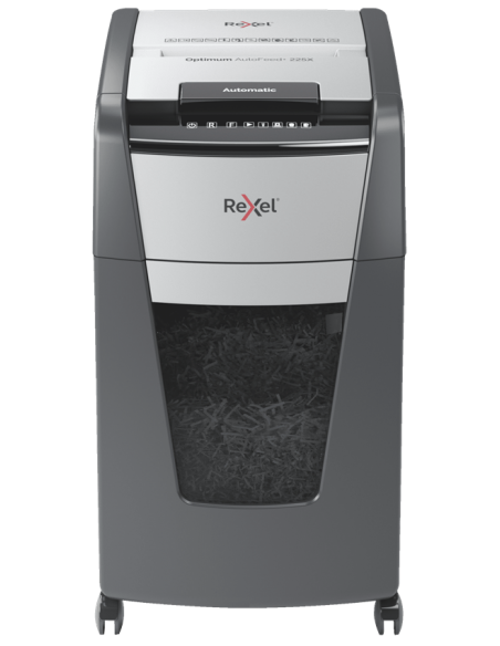 Rexel Distruggidocumenti Automatico Optimum AutoFeed+ 225X - Taglio Frammenti - Livello Sicurezza P4 - 60L - 2020225XEU Rexel - 