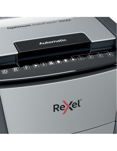 Rexel Distruggidocumenti Automatico Optimum AutoFeed+ 300M - Taglio Micro - Livello Sicurezza P5 - 60L - 2020300MEU Rexel - 3
