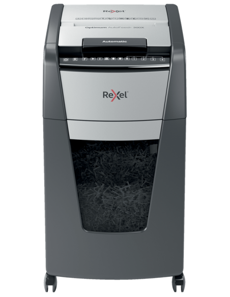 Rexel Distruggidocumenti Automatico Optimum AutoFeed+ 300X - Taglio Frammenti - Livello Sicurezza P4 - 60L - 2020300XEU Rexel - 