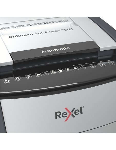 Rexel Distruggidocumenti Automatico Optimum AutoFeed+ 750X - Taglio Frammenti - Livello Sicurezza P4 - 140L - 2020750XEU Rexel -
