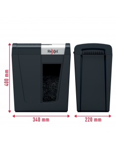 Rexel Distruggidocumenti Secure MC6 Whisper-Shred - Taglio Micro - Livello Sicurezza P5 - 18L - 2020130EU Rexel - 1 2