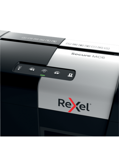 Rexel Distruggidocumenti Secure MC6 Whisper-Shred - Taglio Micro - Livello Sicurezza P5 - 18L - 2020130EU Rexel - 4 Rexel Distruggidocumenti Secure MC6 Whisper-Shred - Taglio Micro - Livello Sicurezza P5 - 18L - 2020130EU Rexel - 4