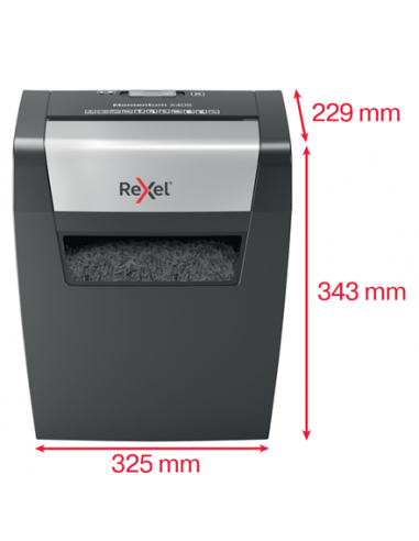 Rexel Distruggidocumenti Momentum X406 - Taglio Frammenti - Livello Sicurezza P4 - 15L - 2104569EU Rexel - 3
