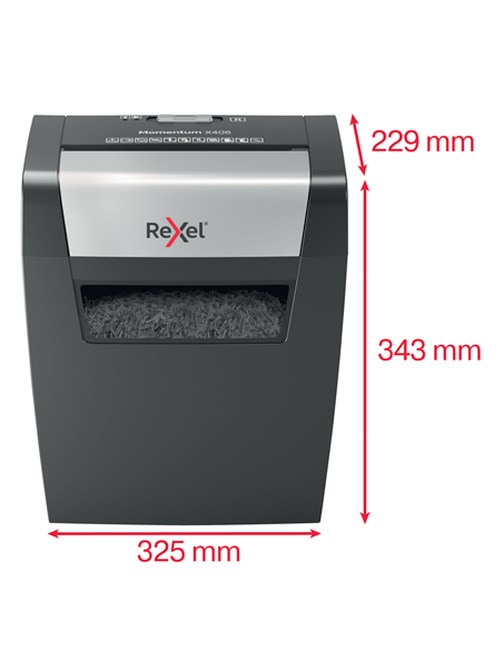 Rexel Distruggidocumenti Momentum X406 - Taglio Frammenti - Livello Sicurezza P4 - 15L - 2104569EU Rexel - 3