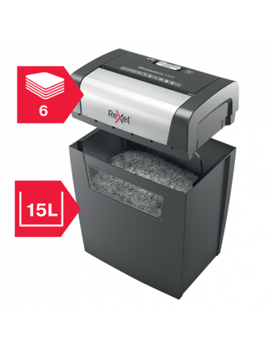 Rexel Distruggidocumenti Momentum X406 - Taglio Frammenti - Livello Sicurezza P4 - 15L - 2104569EU Rexel - 5