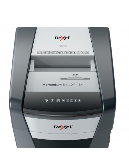 Rexel Distruggidocumenti Momentum Extra XP418+ - Taglio Frammenti - Livello Sicurezza P4 - 45L - 2021418XEU Rexel - 2