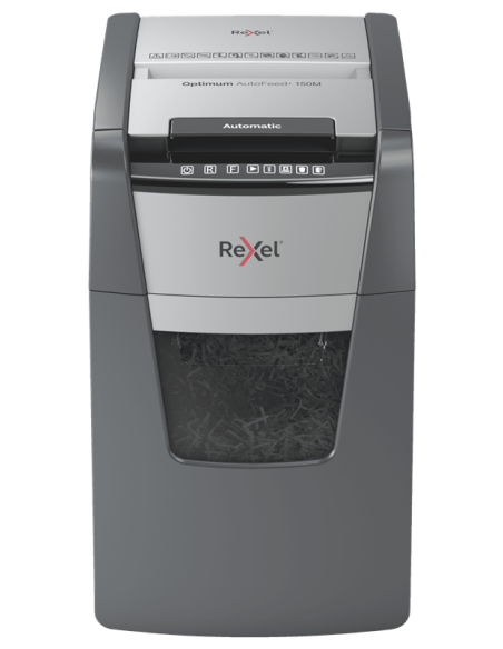 Rexel Distruggidocumenti Automatico Optimum AutoFeed+ 150M - Taglio Micro - Livello Sicurezza P5 - 44L - 2020150MEU Rexel - 1