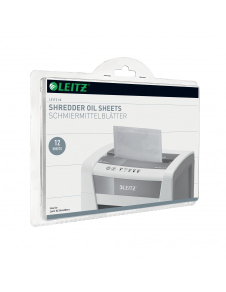 Fogli Lubrificanti Leitz per Distruggidocumenti Conf. 12 - 80070000 Leitz - 1