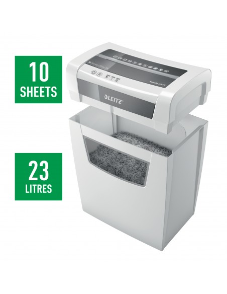 Leitz Distruggidocumenti IQ Home Office P4 - Taglio Frammenti - Livello Sicurezza P4 - 23L - 80090000 Leitz - 5 Leitz Distruggidocumenti IQ Home Office P4 - Taglio Frammenti - Livello Sicurezza P4 - 23L - 80090000 Leitz - 5